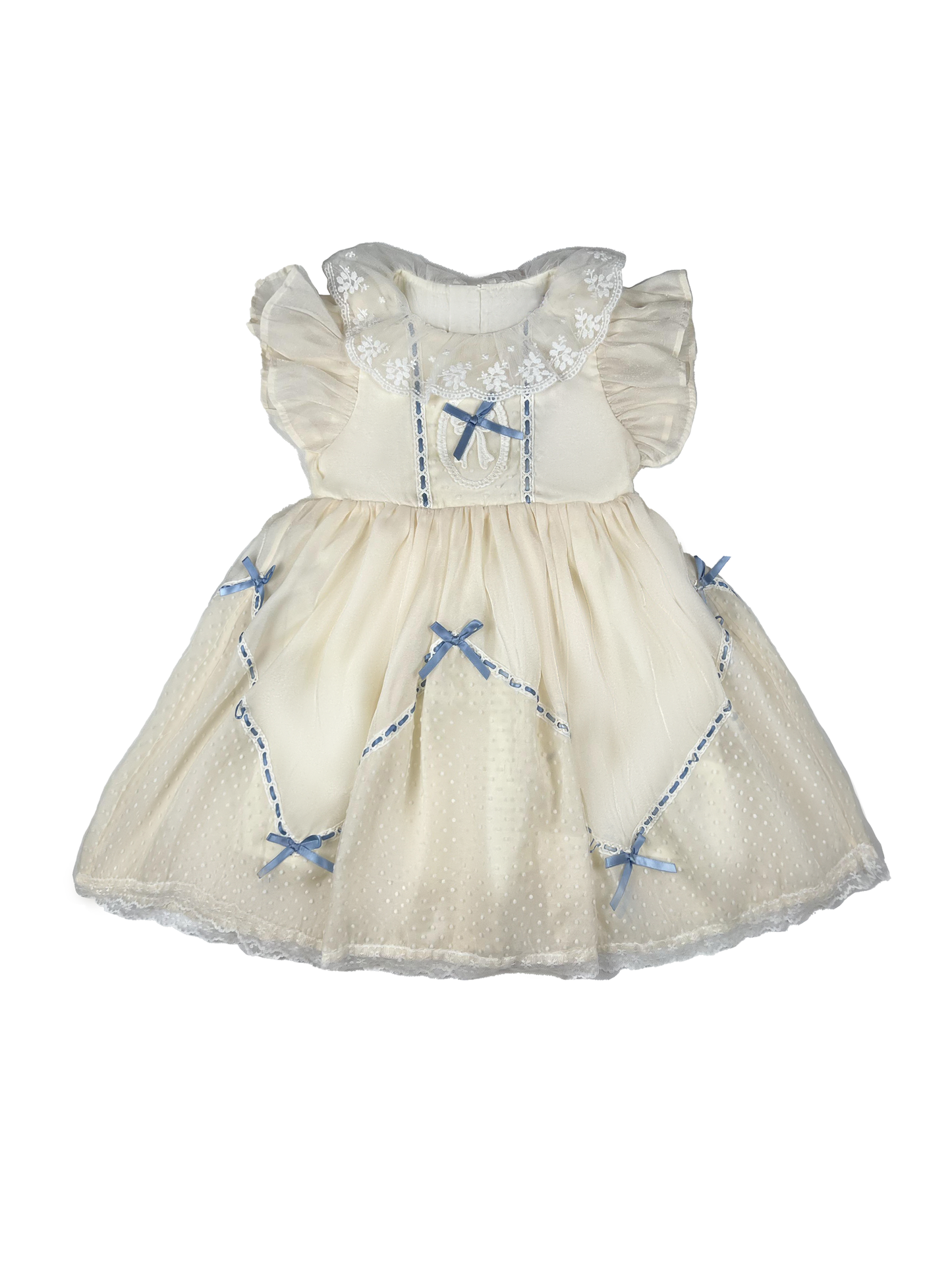 Cream & Blue