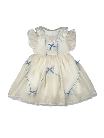 Cream & Blue
