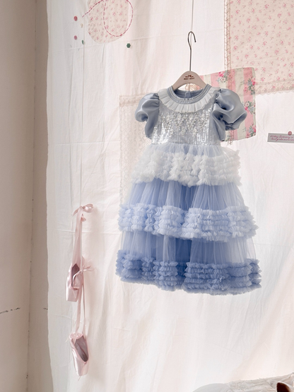 Sparkling Princess Ruffle Dress